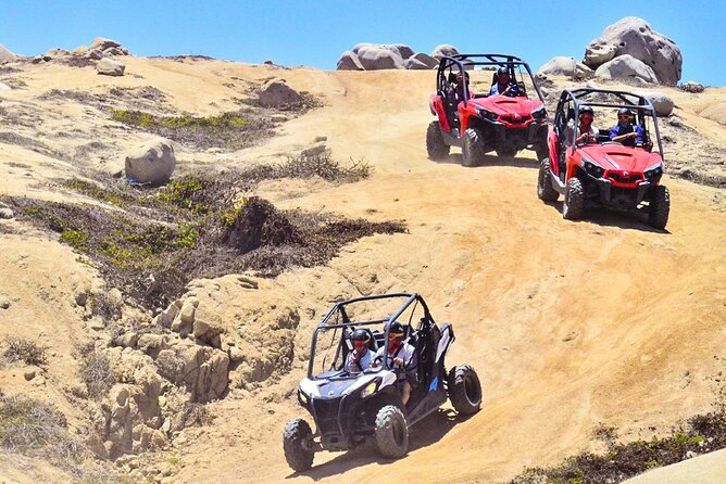 Adventure in Los Cabos Margaritas beach in ATV/UTV desert tour - Professional photos: fun souvenirs or a budget trap