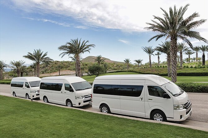 Airport Transfer to Cabo San Lucas & Pacific side Hotels & Villas Round Trip - Where to Meet: Terminal 2 Umbrella 10 for International Flights