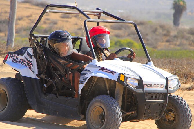 Beach CAN-AM SXS X3 and Horseback Ride in Cabo - Migriño Beach stop: dunes, possible humpback whales, and sunset