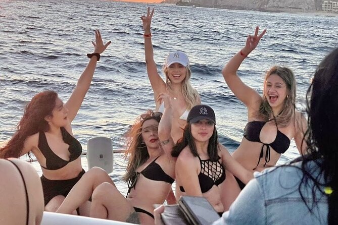 Cabo Arch Sunset Yacht Tour - Dinner & Drinks — Up to 18 Guests - Bay of Banderas water time: snorkel, paddle board, and float