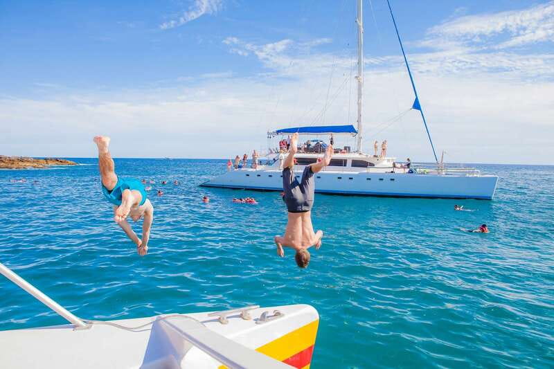 Cabo Catamaran Snorkel: Arch & Santa Maria, Open Bar, Snacks - Pier D Check-In and Getting on La Princesa Catamaran Fast