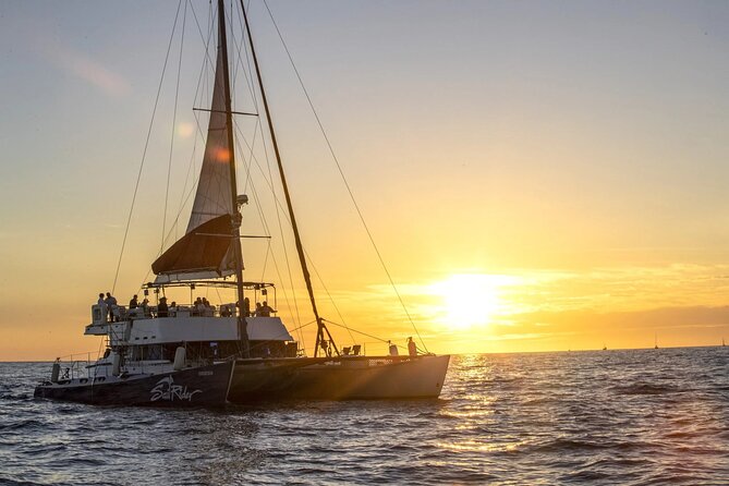 Cabo Cruise Sunset Adventure: Tacos, Margaritas & Sea Lions - Entering the Cabo Sunset Scene on the Cabo Mar Catamaran