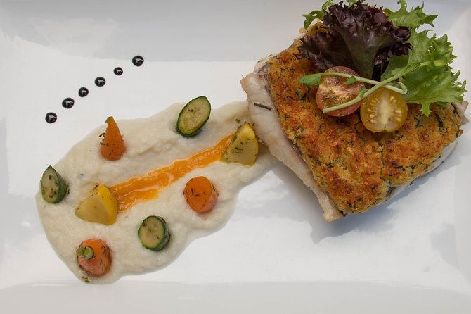 Catch of the day dinner in your private villa/condo in Cabo or San Jose del Cabo - The 4-course menu: ceviche, salad, parmesan-crusted catch, three-milk cake