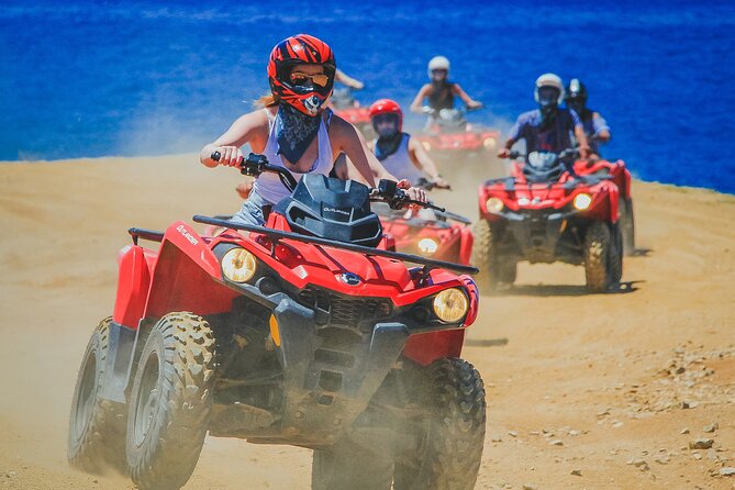 Combo 4x4 Automatic ATV and Camel Ride Tour in Cabo San Lucas - Stop 1 at Cactus Tours: ATV Gear, Safety Talk, and Picture Time