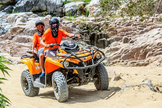 Desert 4x4 ATV Tour with Camel Ride Experience - Stop 1 at G-Force Adventures: white lions and a safety-first start