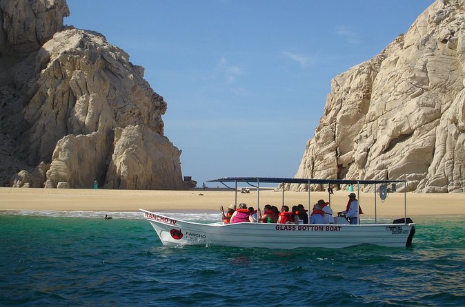 Glass Bottom Boat Ride to the Arch - The cruise out to El Arco: rock formations and a wildlife checklist