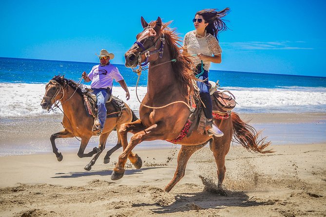 Horseback Riding & ATV Combo! Mountain Trails & Beautiful Beaches of BAJA! - Horseback riding along Migrino beach: scenery time between thrills