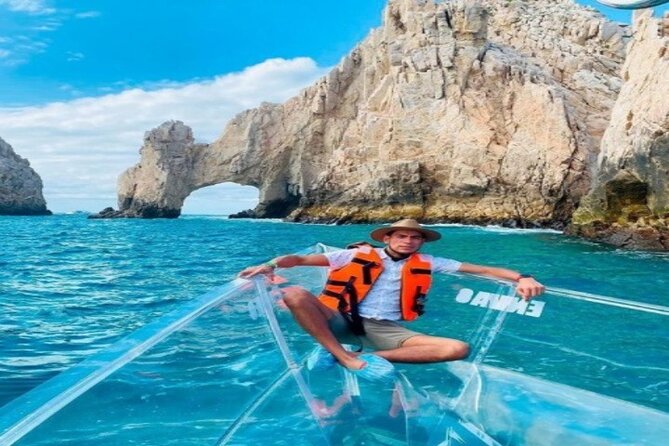 Lands End Tour by Clear Boat in Cabo San Lucas - The Route: Pelican Rock, Baja Upside Down, Lovers Beach, Sea Lions, and El Arco