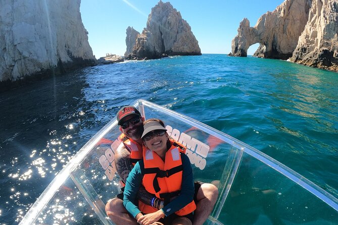 Los Cabos 3 in 1 Adventure: Camel Ride, Lunch and Arch Boat Tour - Stop 2: a fully transparent boat ride to Cabo San Lucas Arch