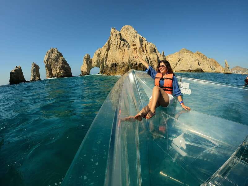 Los Cabos: Transparent Boat Tour with Optional City Tour - Land’s End in 50 minutes: the arch, rock formations, and sea lions