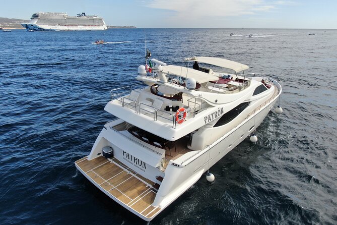 Luxury Yacht Charter in Cabo San Lucas - Ferretti 88ft. - Private transportation and the meeting point you should plan for