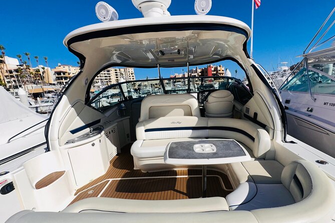 Luxury Yacht Tour in Los Cabos 45FT SeaRay Sundancer - Onboard Inclusions That Improve the Whole Experience