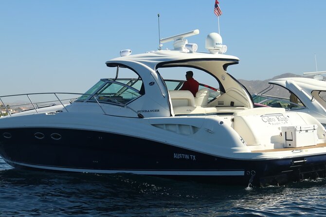 Luxury Yacht Tour in Los Cabos 45FT SeaRay Sundancer - Where You Meet: C Dock at the Marina (and What That Means)