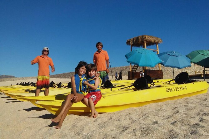 Private Glass bottom Kayak and snorkel at two Bays - Stop 1 to Stop 2: Santa María Beach paddling with guide-led storytelling