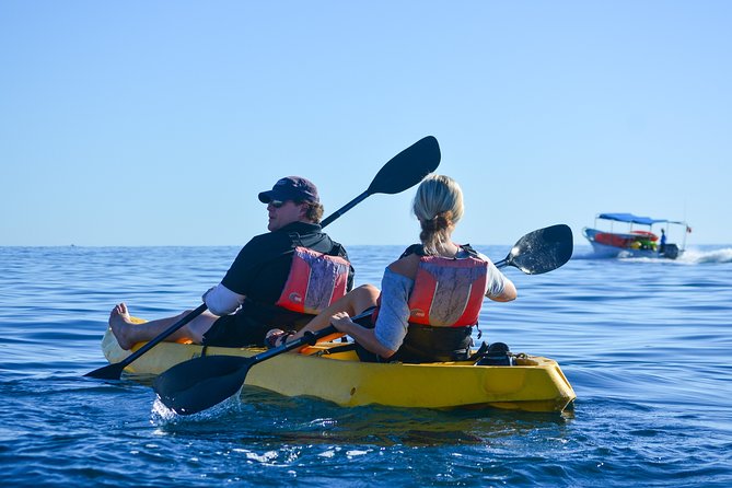 Private Glass bottom Kayak and snorkel at two Bays - Stop 3: Chileno Bay snorkel time, plus the beach-camp reset