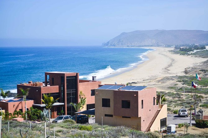 Private Todos Santos Jeep - Stop 2: Cerritos Beach Inn and the big-wave surfer mood