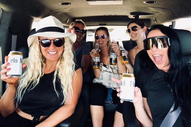 SJD Airport to San Jose del Cabo - one way service - What you actually get in the car: drinks, A/C, and private comfort