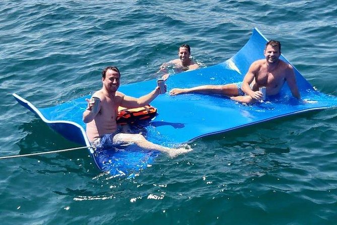 Snorkeling in Cabo San Lucas on 35' Sea Amore Trimaran - Pelican Rock: the snorkeling stop that matches the scenery