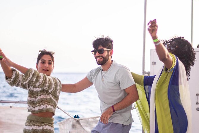 Sunset Sail Party Cruise on the Pez Gato - Medano Beach stop and the Pacific sunset angle