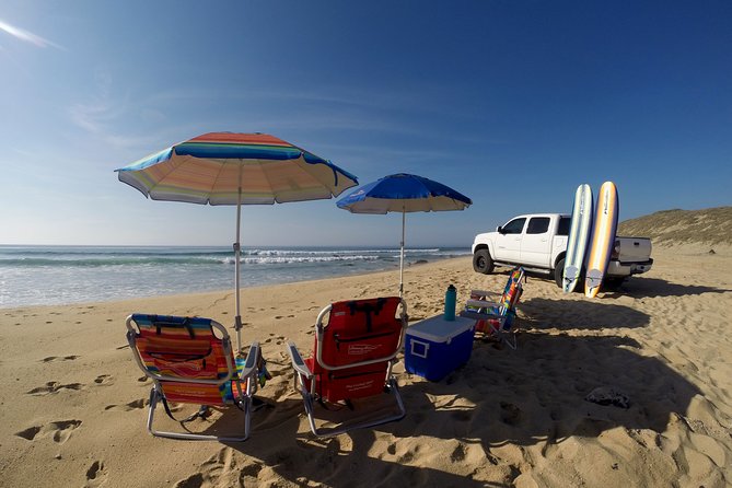 Surf Lesson Tours (half day) - Equipment and comfort: rash vest or wetsuit by season