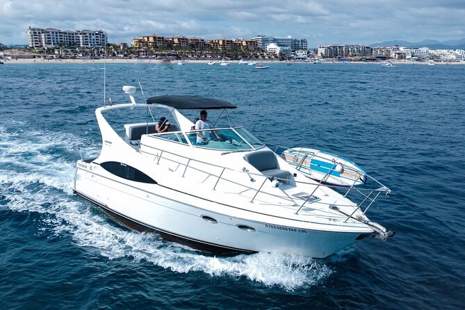 Yacht Carver - Luxury Private Yacht Tour - Cabo San Lucas Beach for 2 hours: snorkeling, paddle boarding, and real-time relaxation