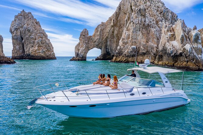 Your Own Private Luxury Yacht Experience in Cabo San Lucas - Chileno Bay stop: snorkeling with tropical fish and underwater rock structure
